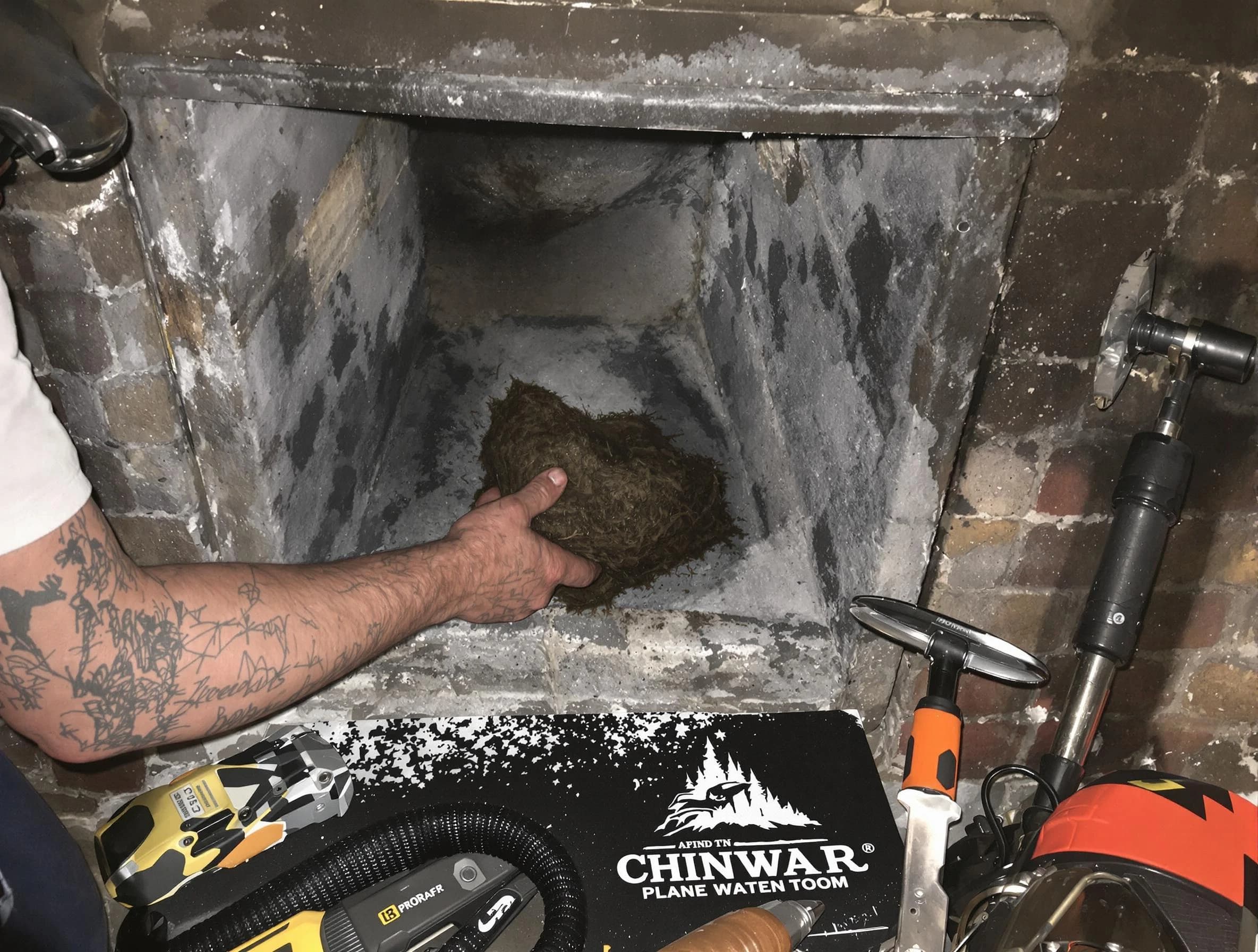 La Cienega Chimney Sweep safely removing debris and screening chimney in La Cienega, NM