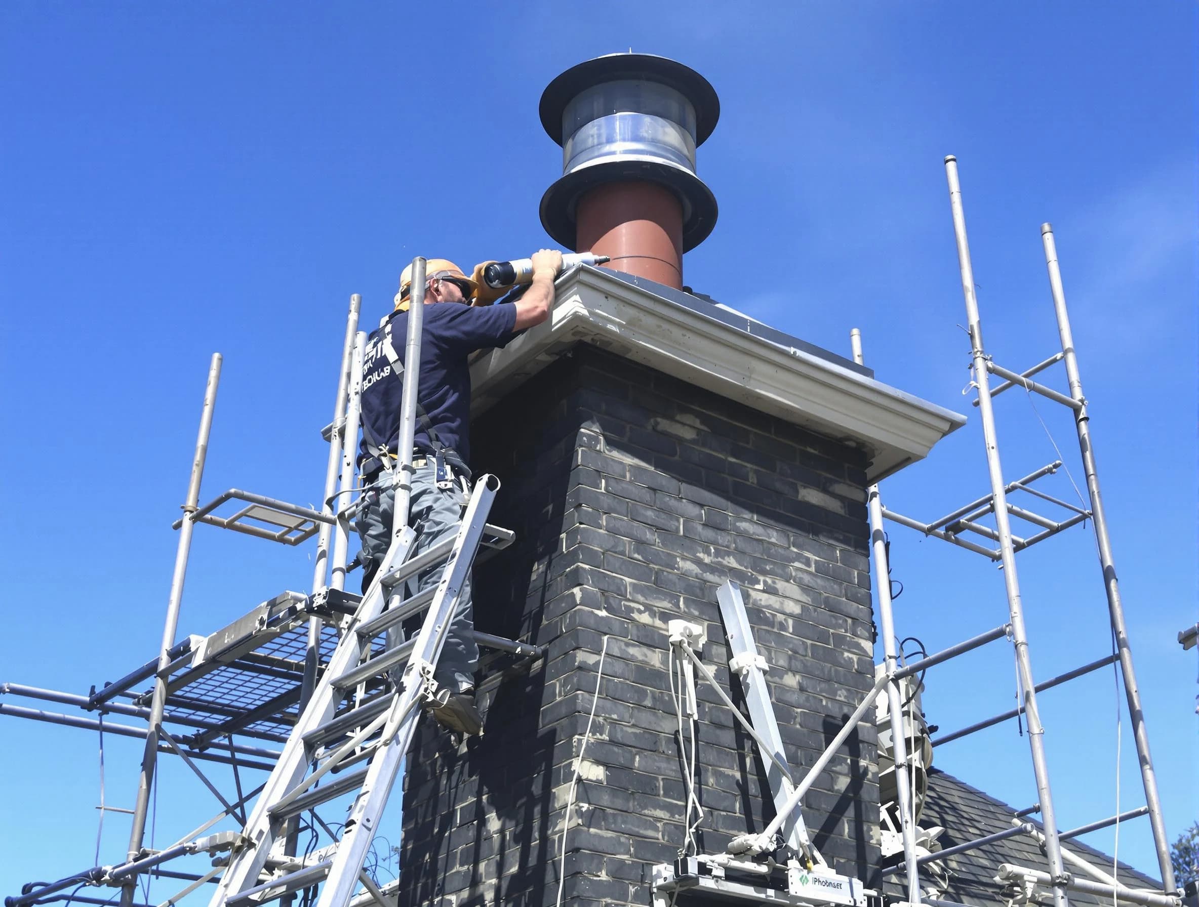 Sturdy chimney crown finished by La Cienega Chimney Sweep in La Cienega, NM