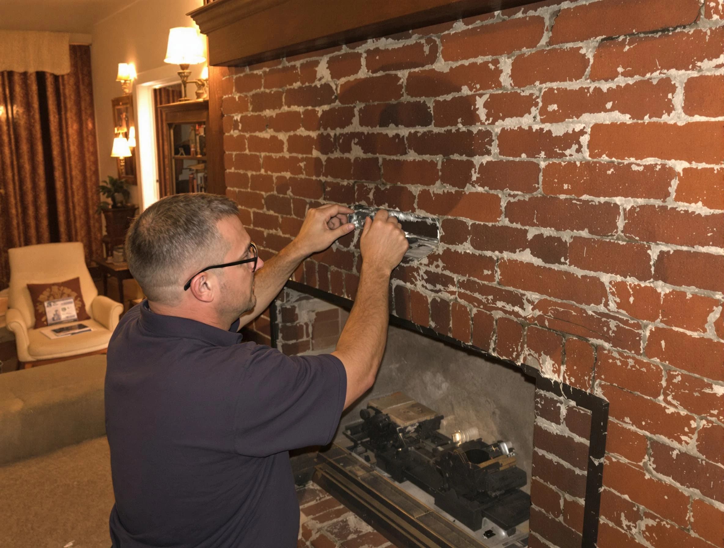 La Cienega Chimney Sweep expert fixing a fireplace in La Cienega, NM