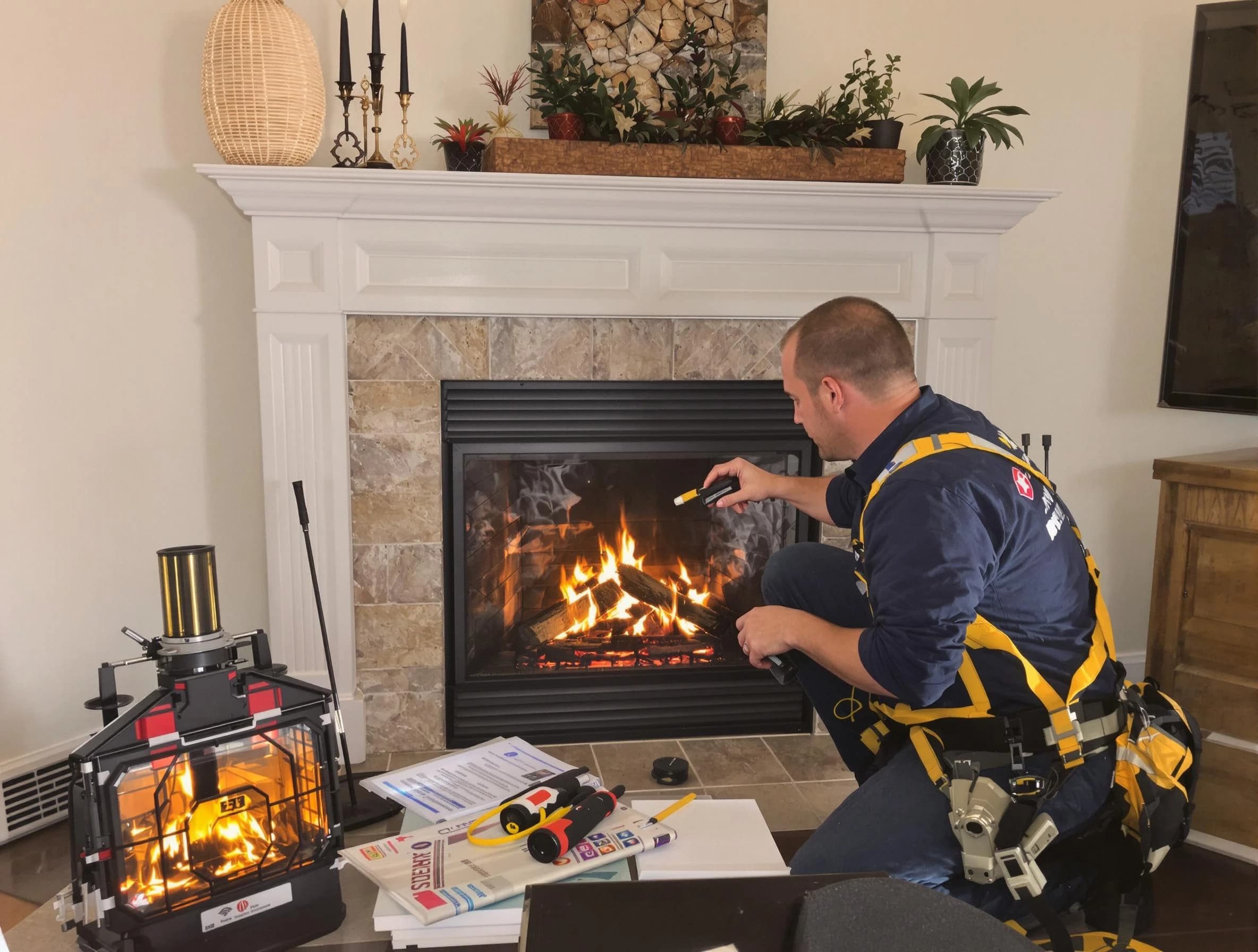 Safety-focused fireplace inspection by La Cienega Chimney Sweep in La Cienega, NM
