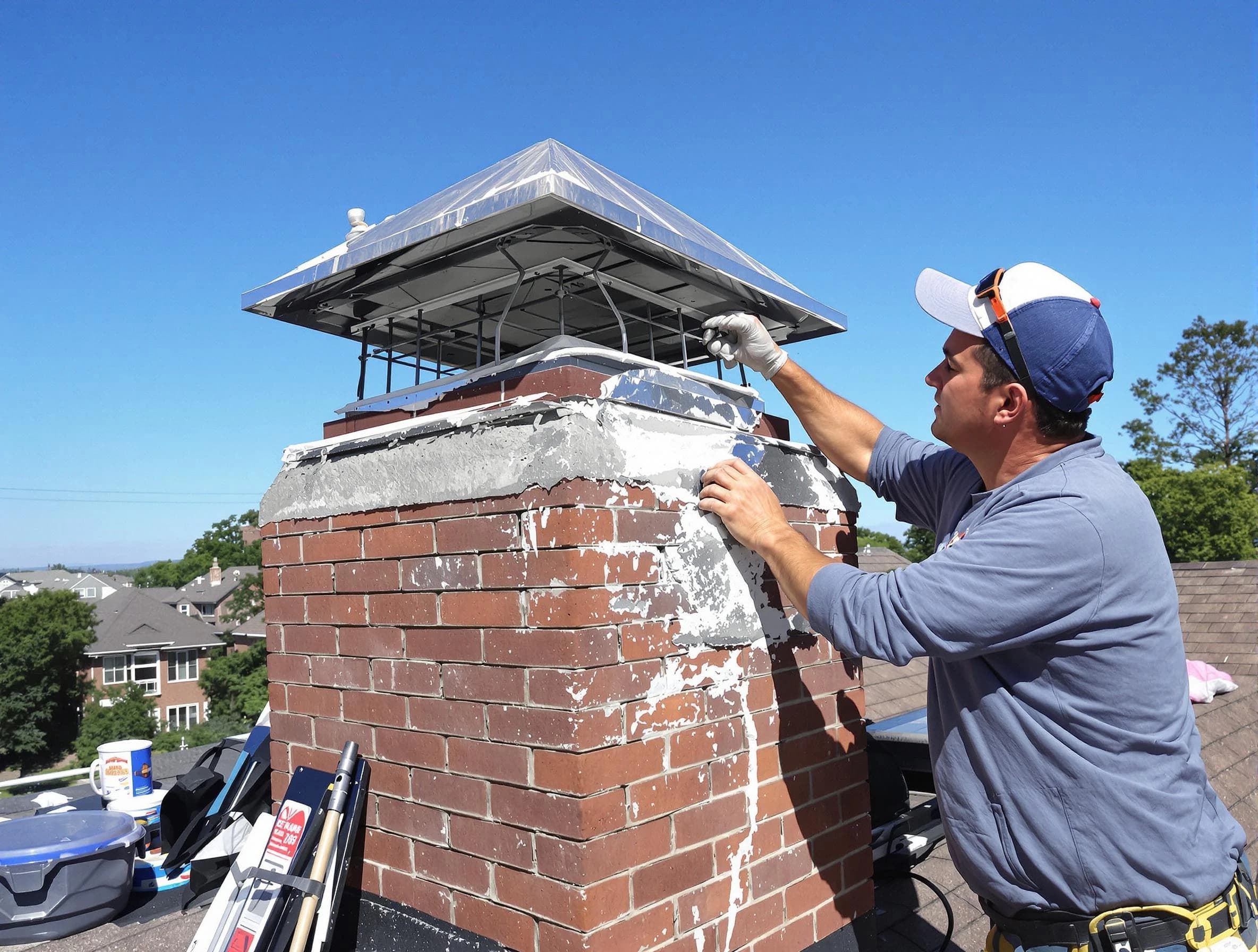 Chimney Crown Services service in La Cienega, NM