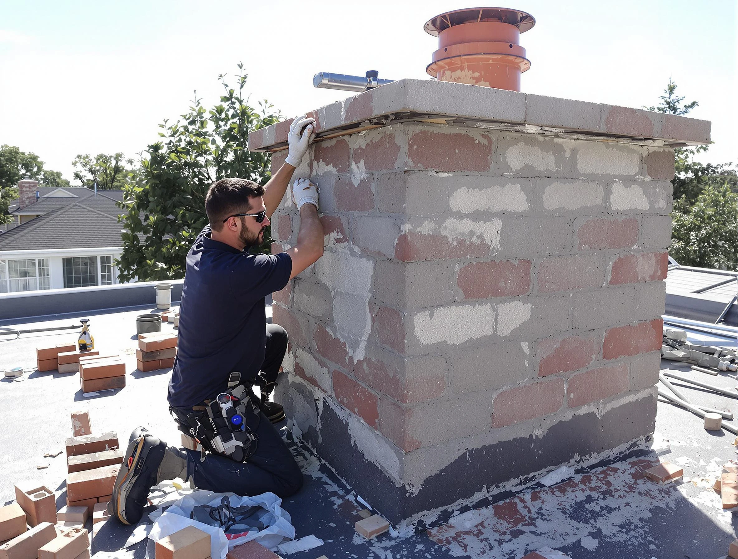 Advanced chimney repair process by La Cienega Chimney Sweep in La Cienega, NM
