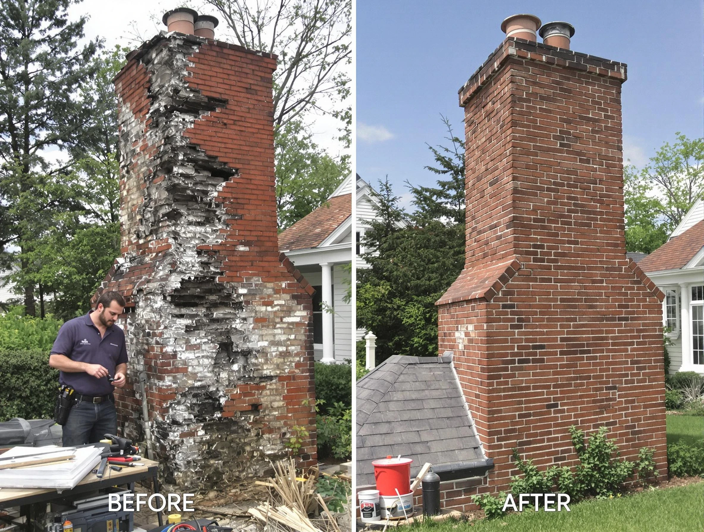 La Cienega Chimney Sweep performing a full chimney restoration in La Cienega, NM